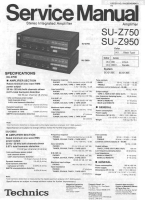 Technics - SUZ-750-950 - Service manual